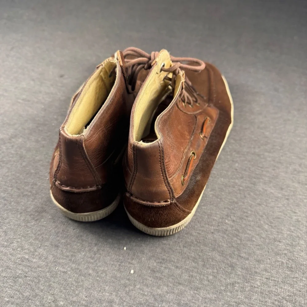 Polo Ralph Lauren Delmon‎ Mens Brown Leather Suede Chukka Boots Size 10.5D
